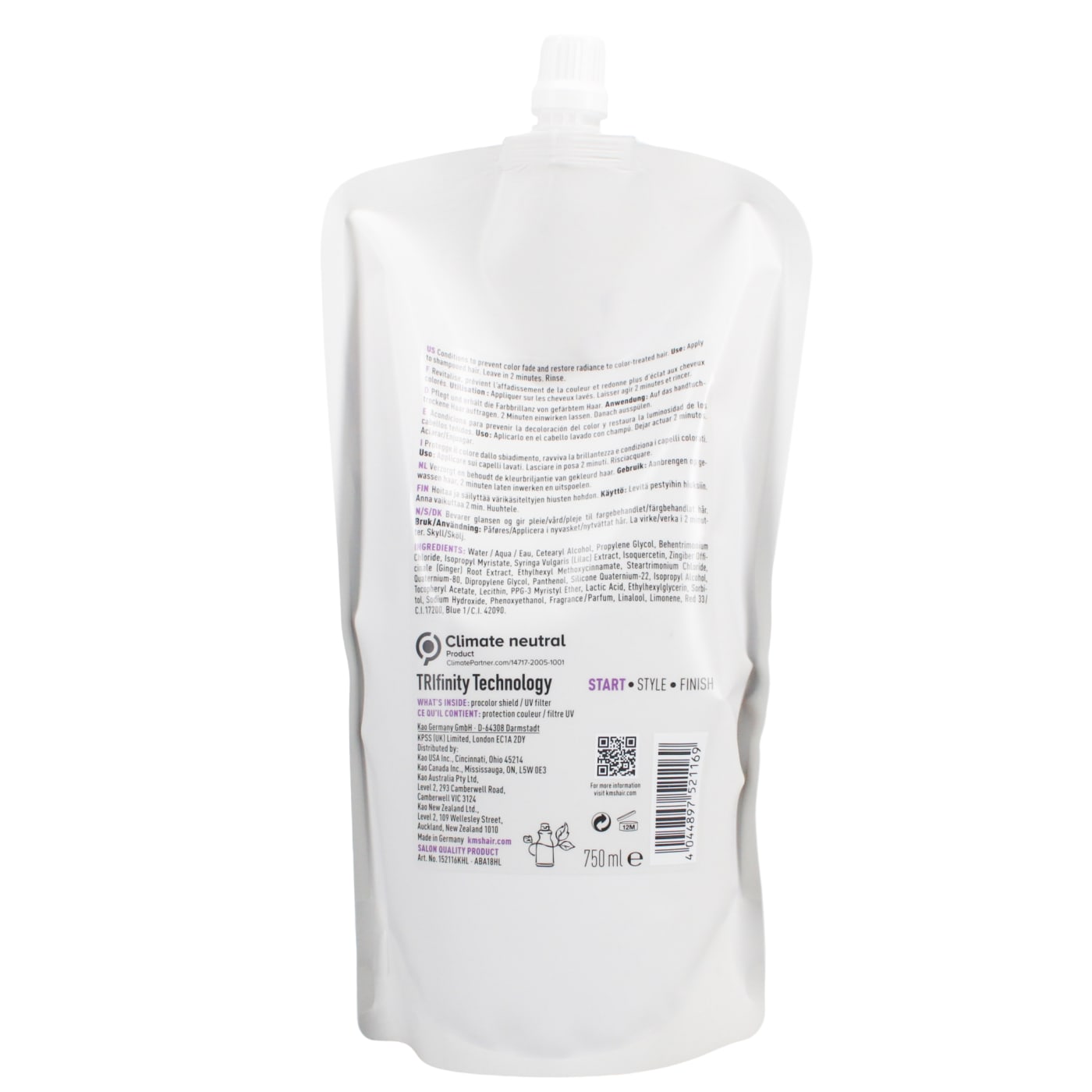 KMS COLORVITALITY 750ML COND REFILL