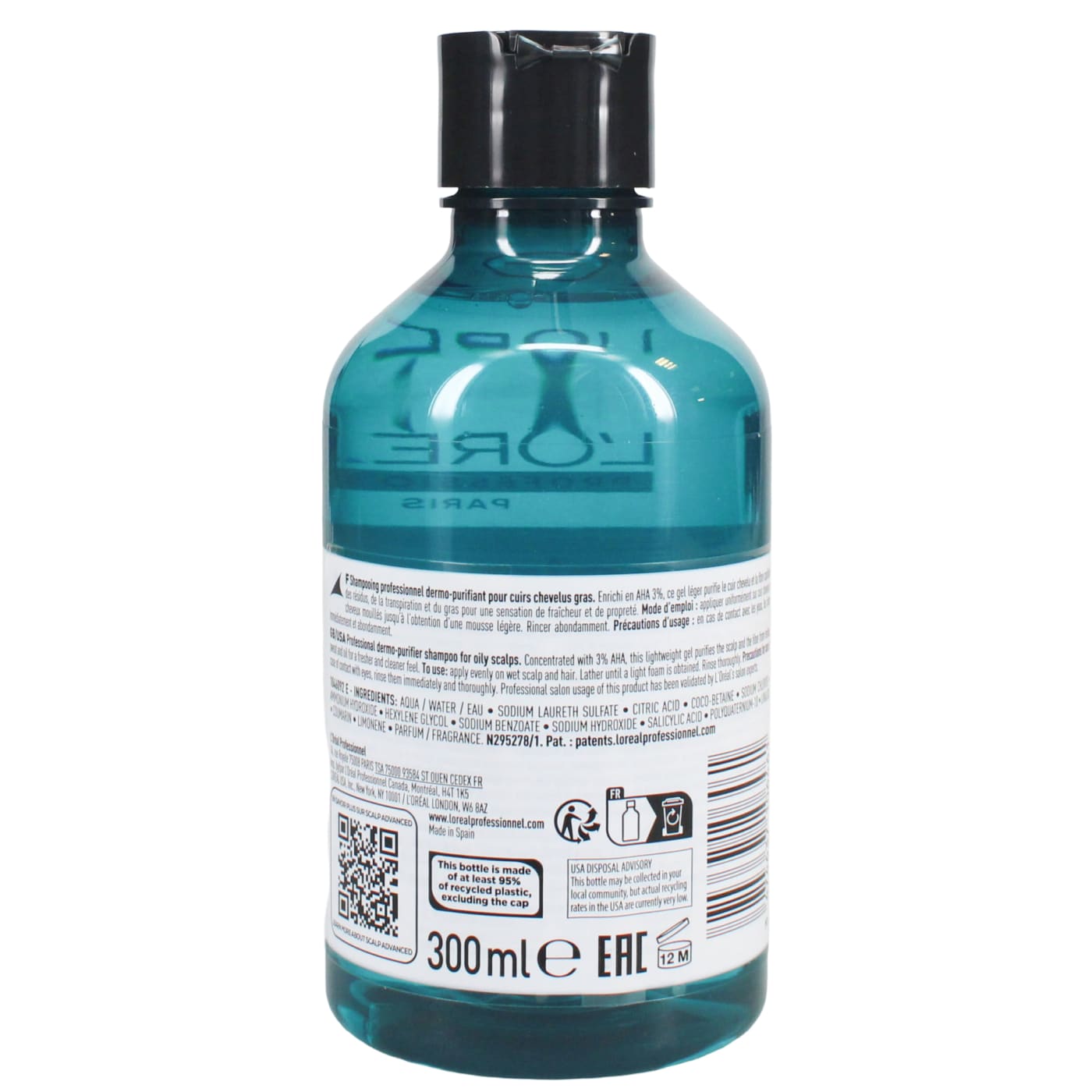 L'ORÉAL S.EXPERT 300ML S/POO SCALP