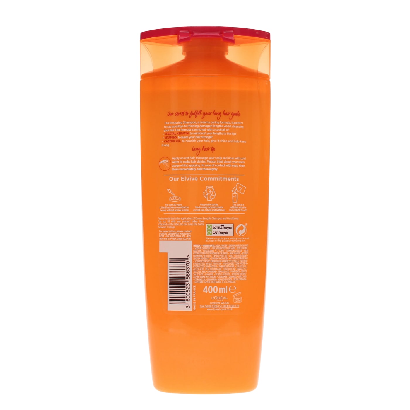 L'OREAL ELVIVE 400ML S/POO DREAM LENGTHS