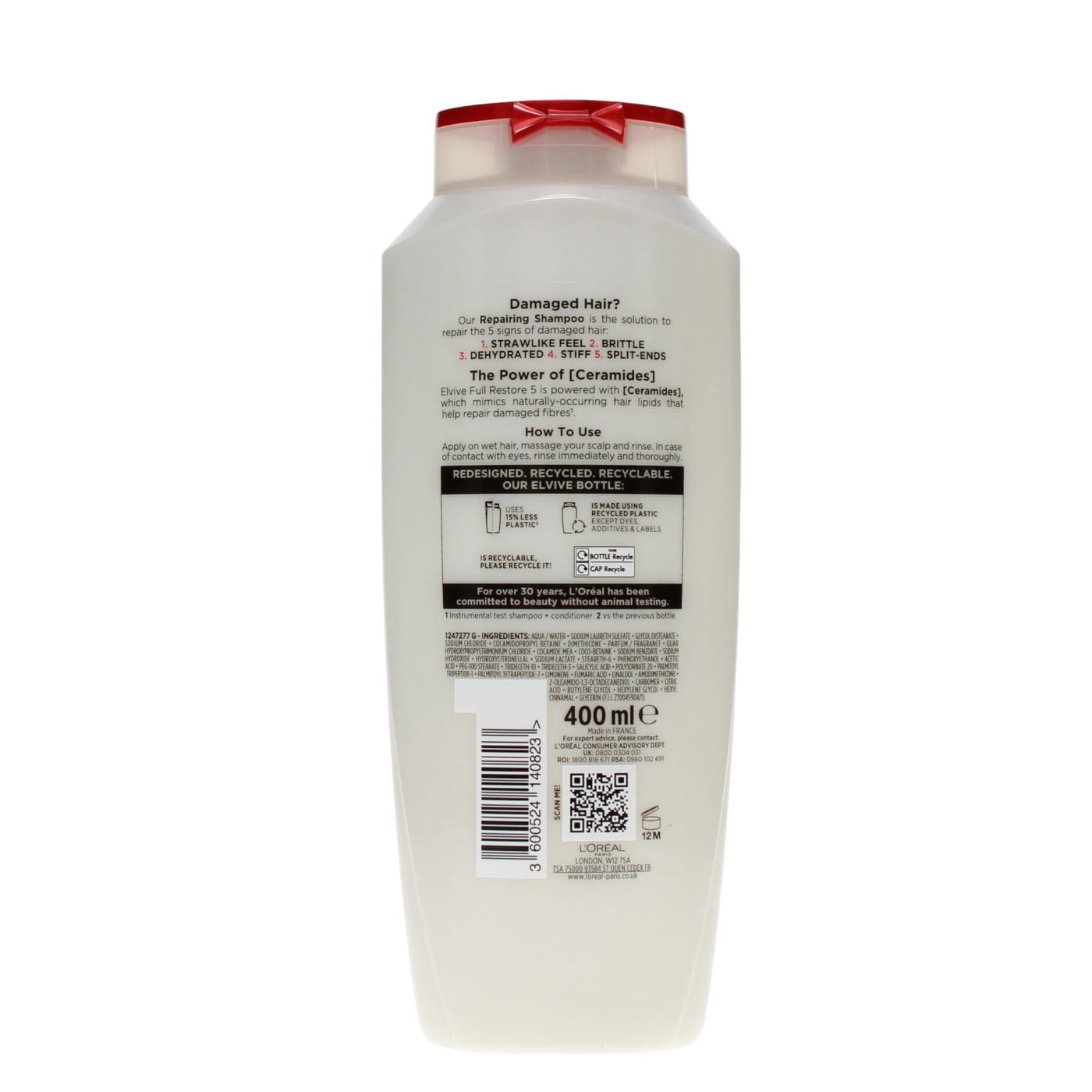 L'OREAL ELVIVE 400ML S/POO 5 REPAIRING