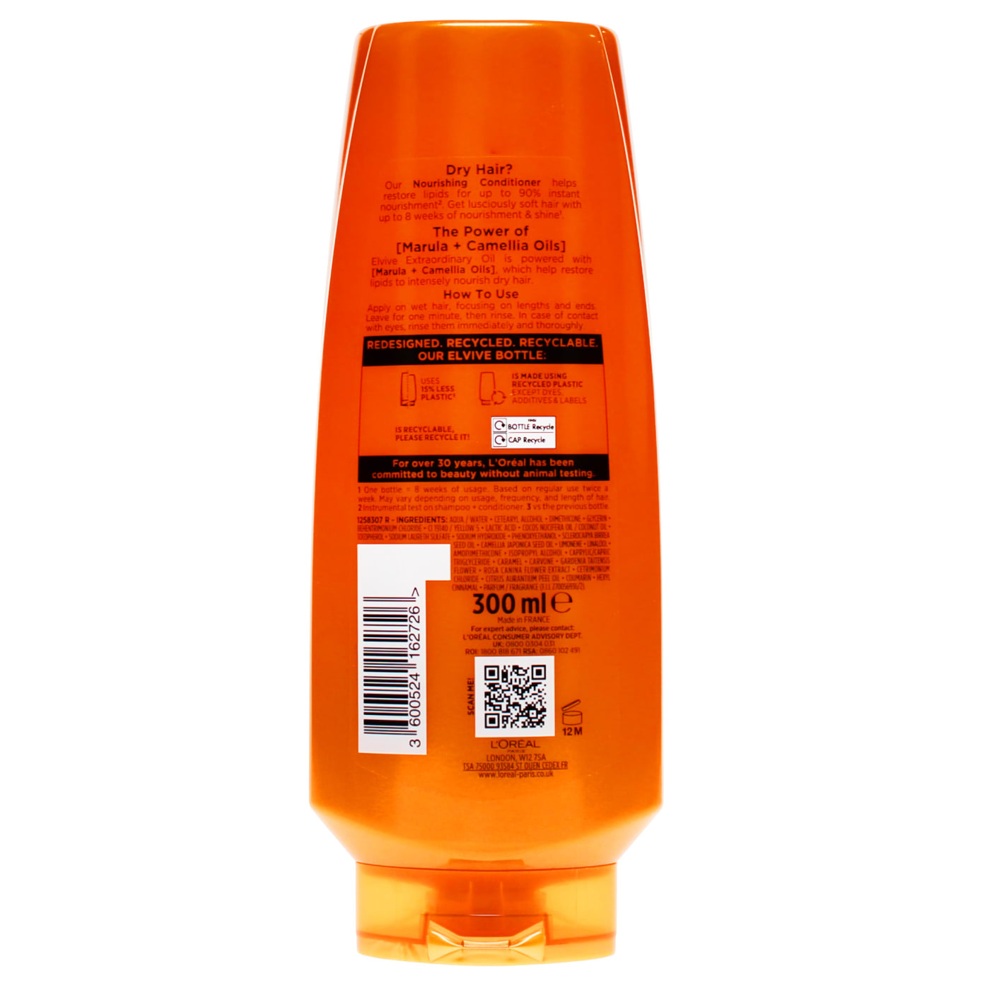 L'OREAL ELVIVE 300ML COND XTRAORDI OIL