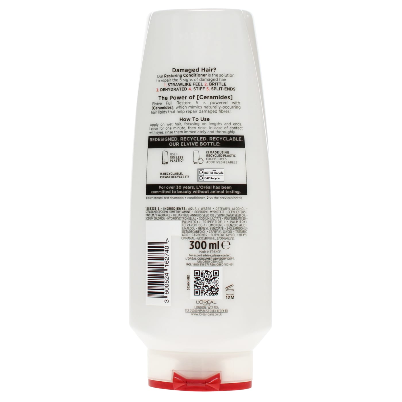 L'oreal Elvive 300ml Conditioner Full Restore 5 Repairing