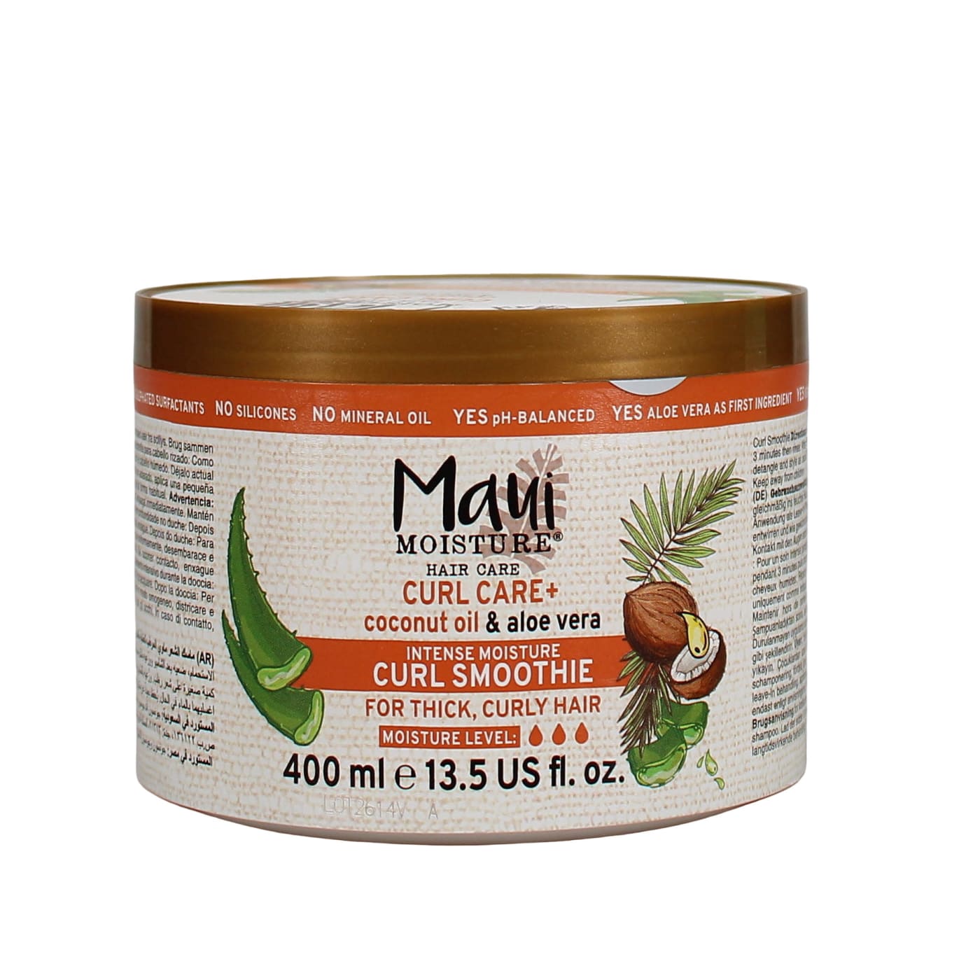 Maui Moisture 400ml Hair Mask Curl Care + Coconut Oil Curl Smoothie