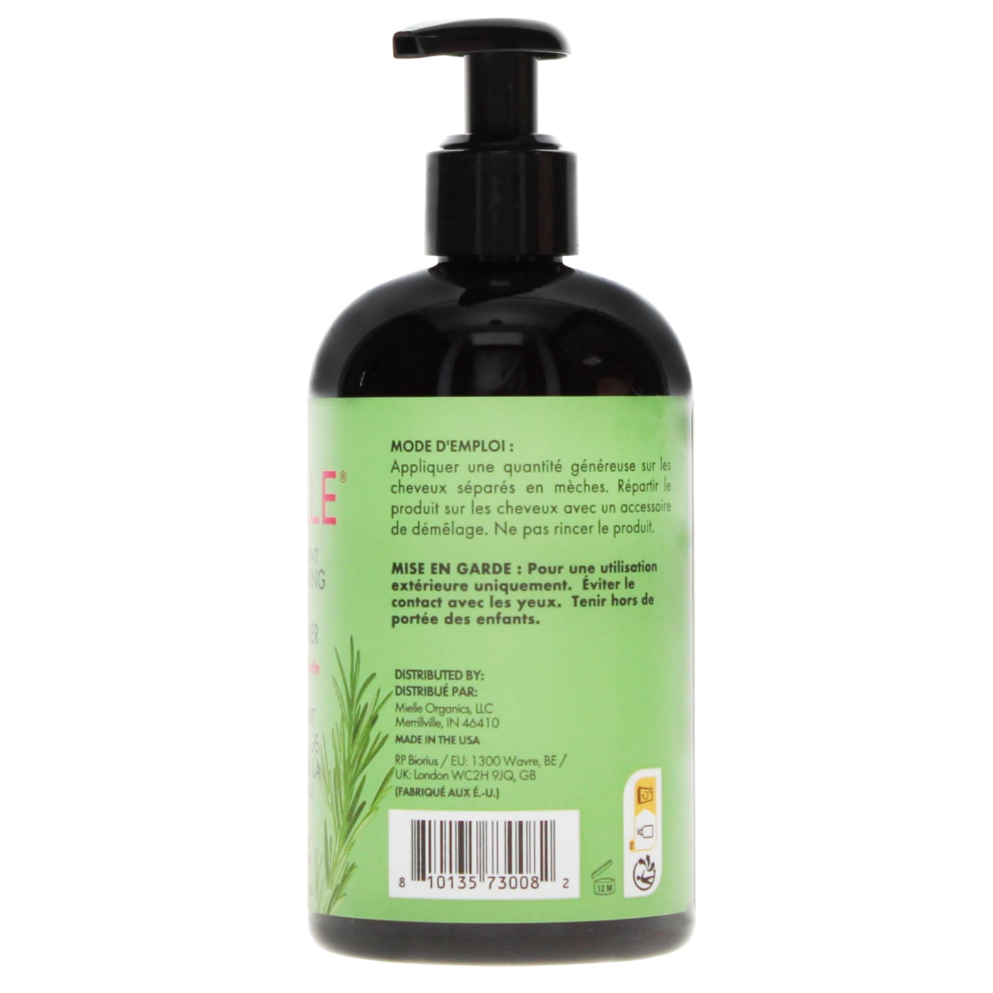 Mielle Rosemary Mint 355ml Leave In Conditioner Eu Labeled