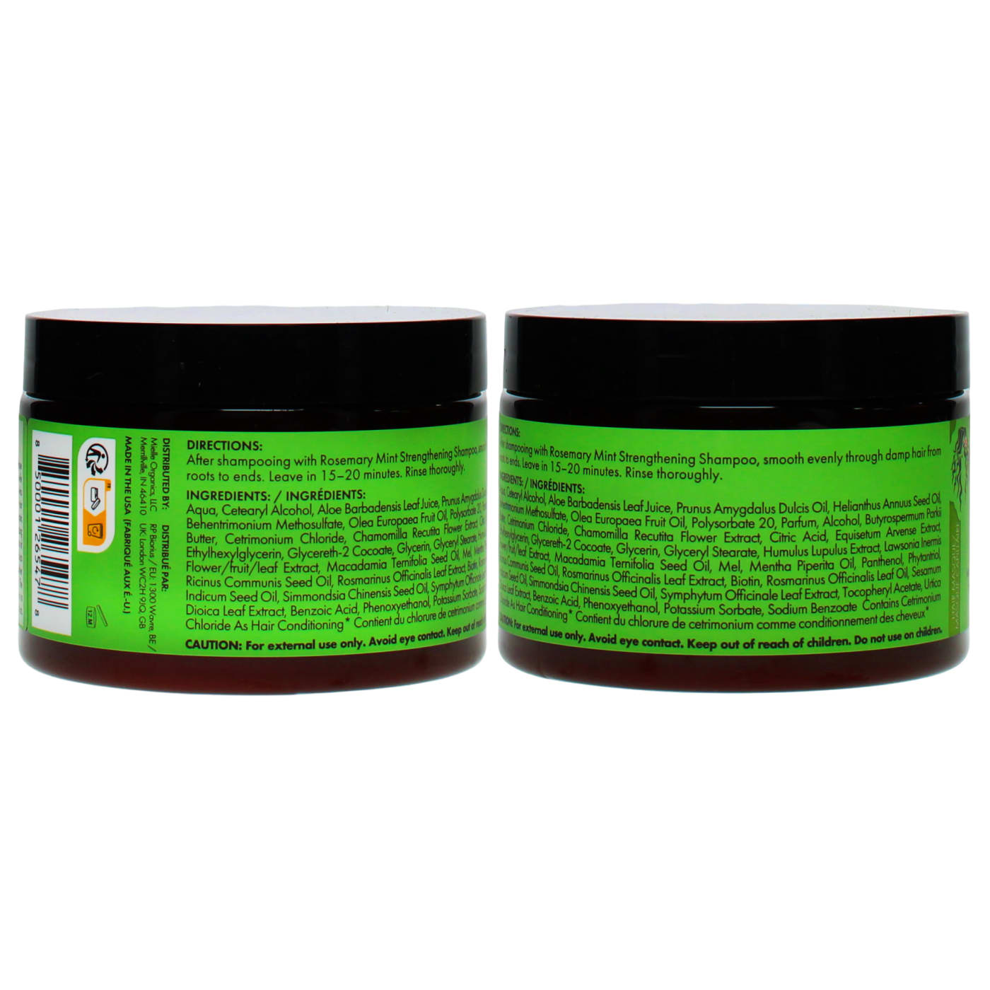 Mielle Rosemary Mint 340g Strengthening Hair Masque Eu Labeled