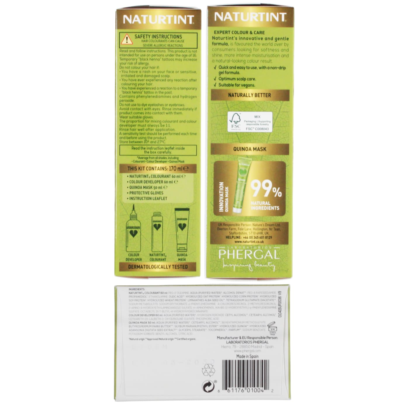 Naturtint Permanent Hair Colour Gel Dark Blonde 6N