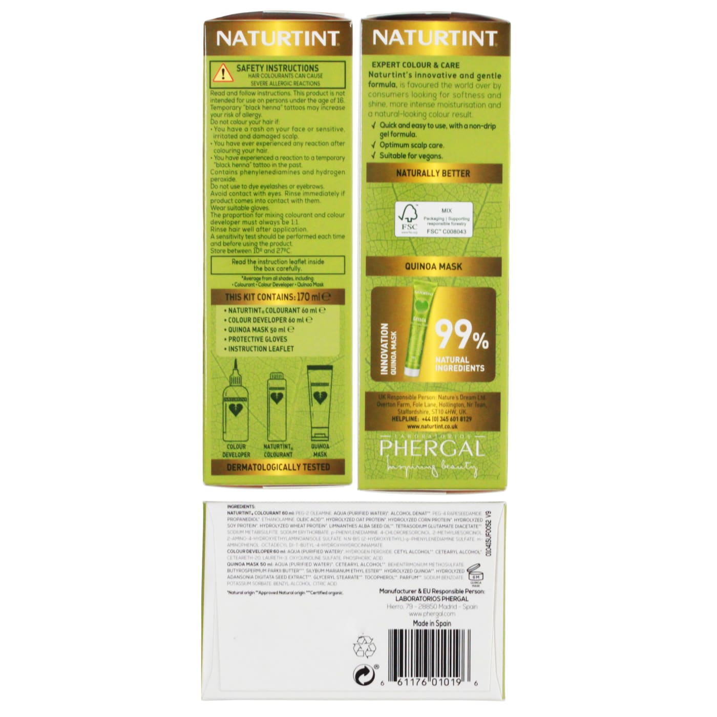 Naturtint Permanent Hair Colour Gel Ash Blonde 8A