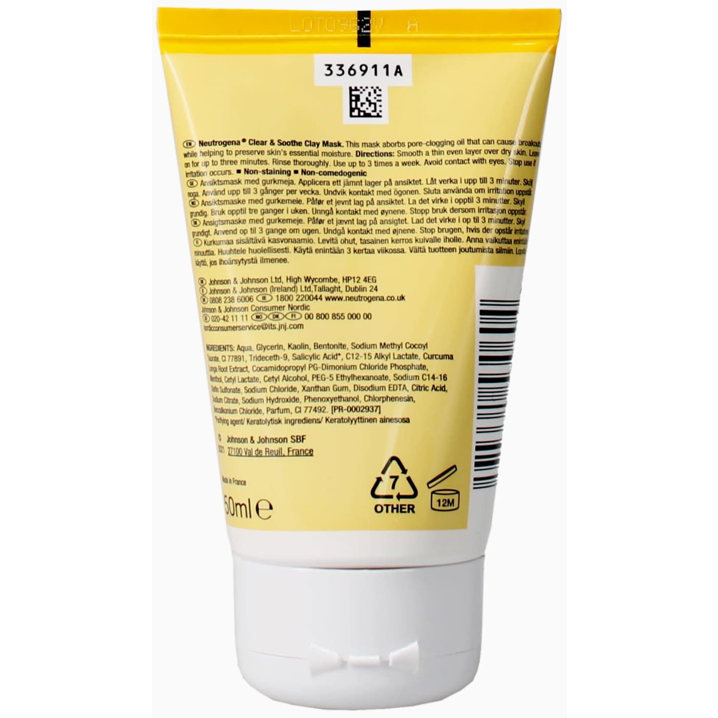 Neutrogena Clear & Soothe 50ml Clay Mask