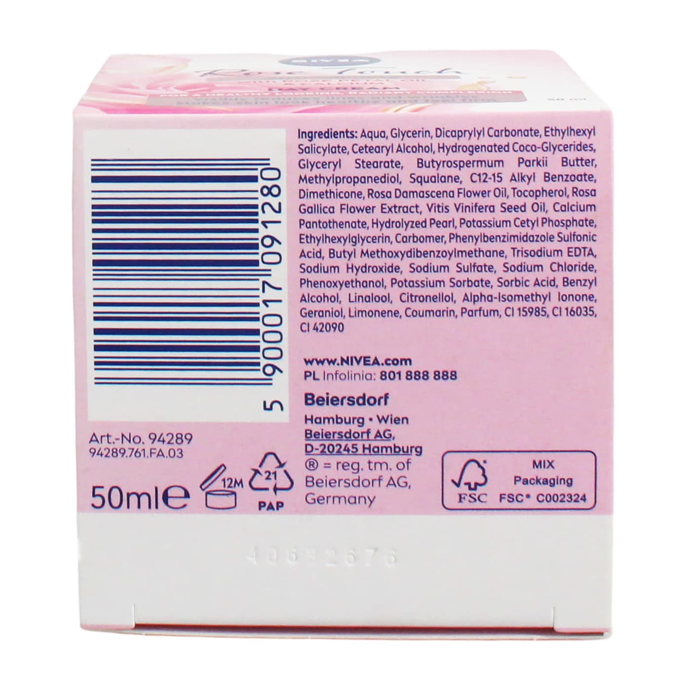 Nivea 50ml Day Cream Rose Touch