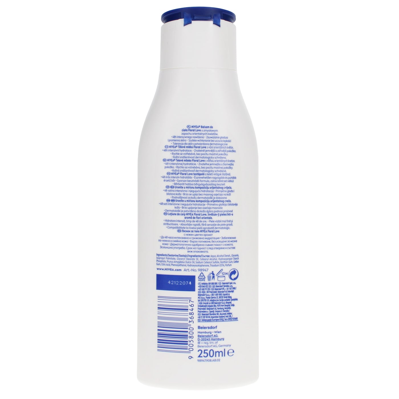 NIVEA 250ML B/LOTION FLORAL LOVE
