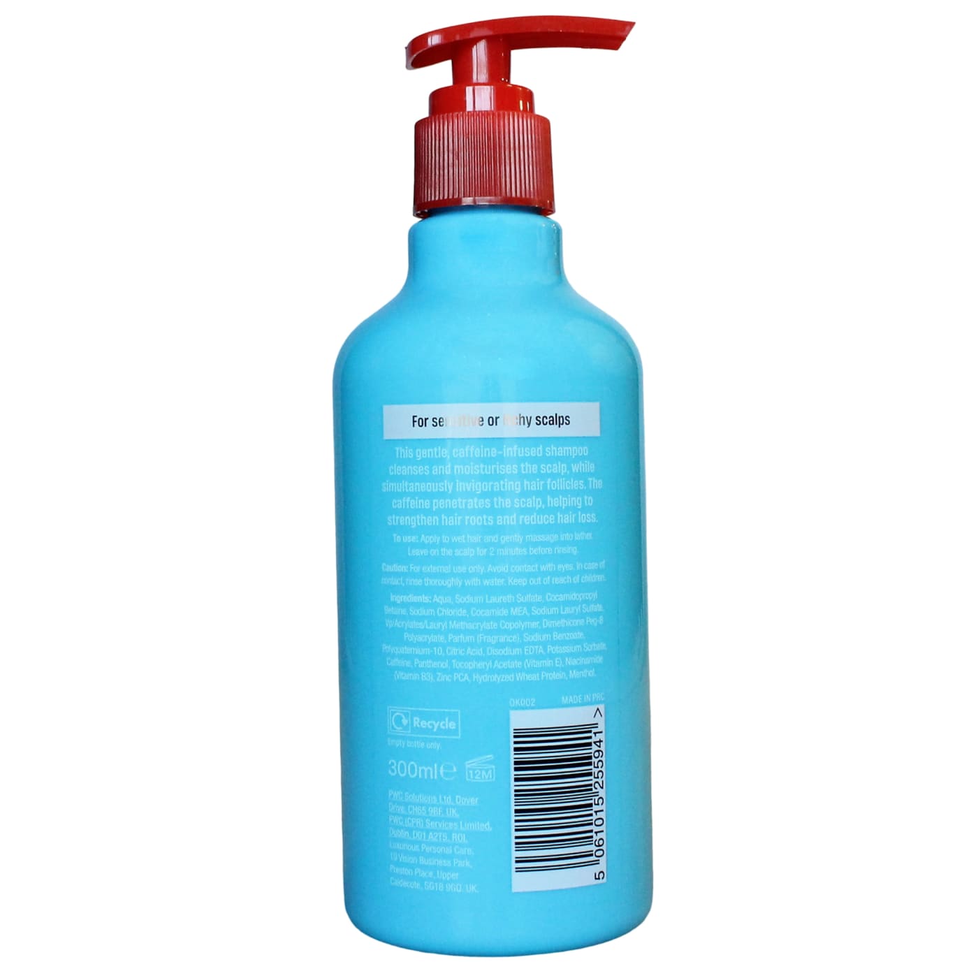 Oktane 300ml Shampoo Dual Caffeine