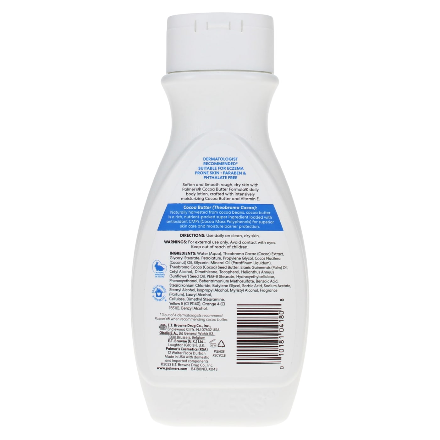 PALMER'S COCOA BUTTER FORMULA 250ML MOISTURISING LOTION COCOA BUTTER