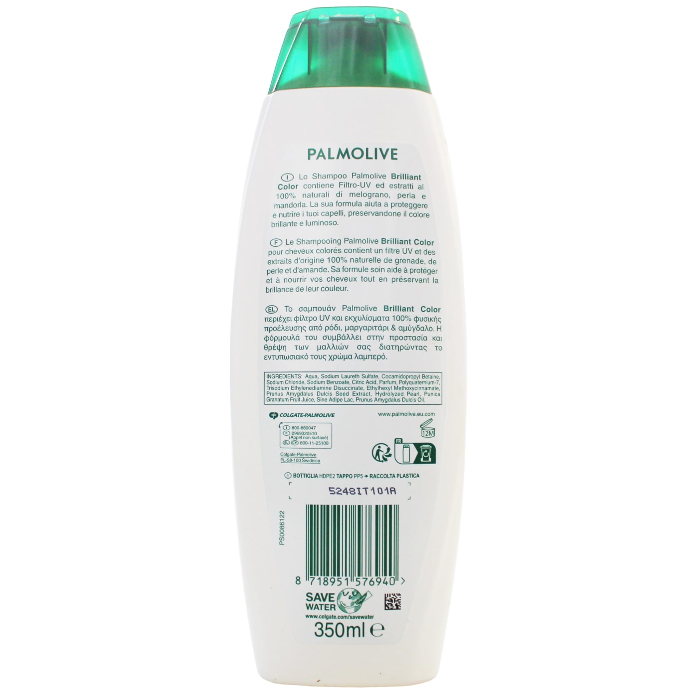 Palmolive Naturals 350ml Shampoo Brilliant Colour With Pomegranate