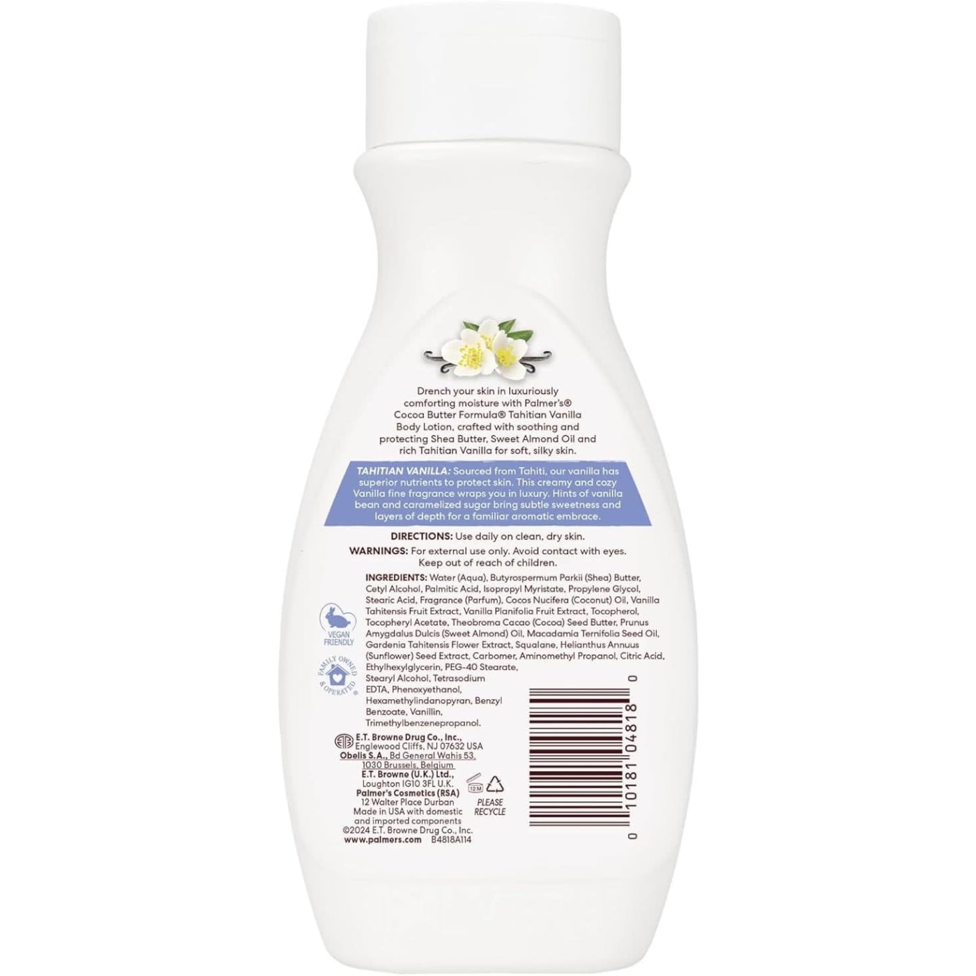 Palmer's Cocoa Butter Formula 250ml Body Lotion Tahitian Vanilla