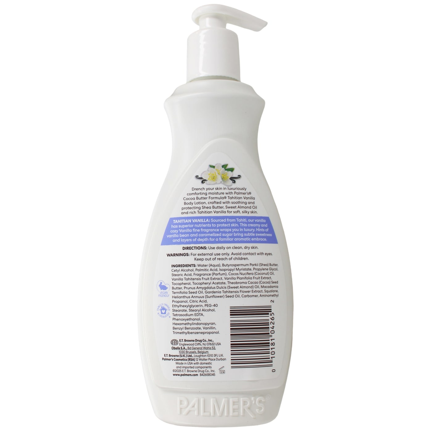 Palmer's Cocoa Butter Formula 400ml Body Lotion Tahitian Vanilla