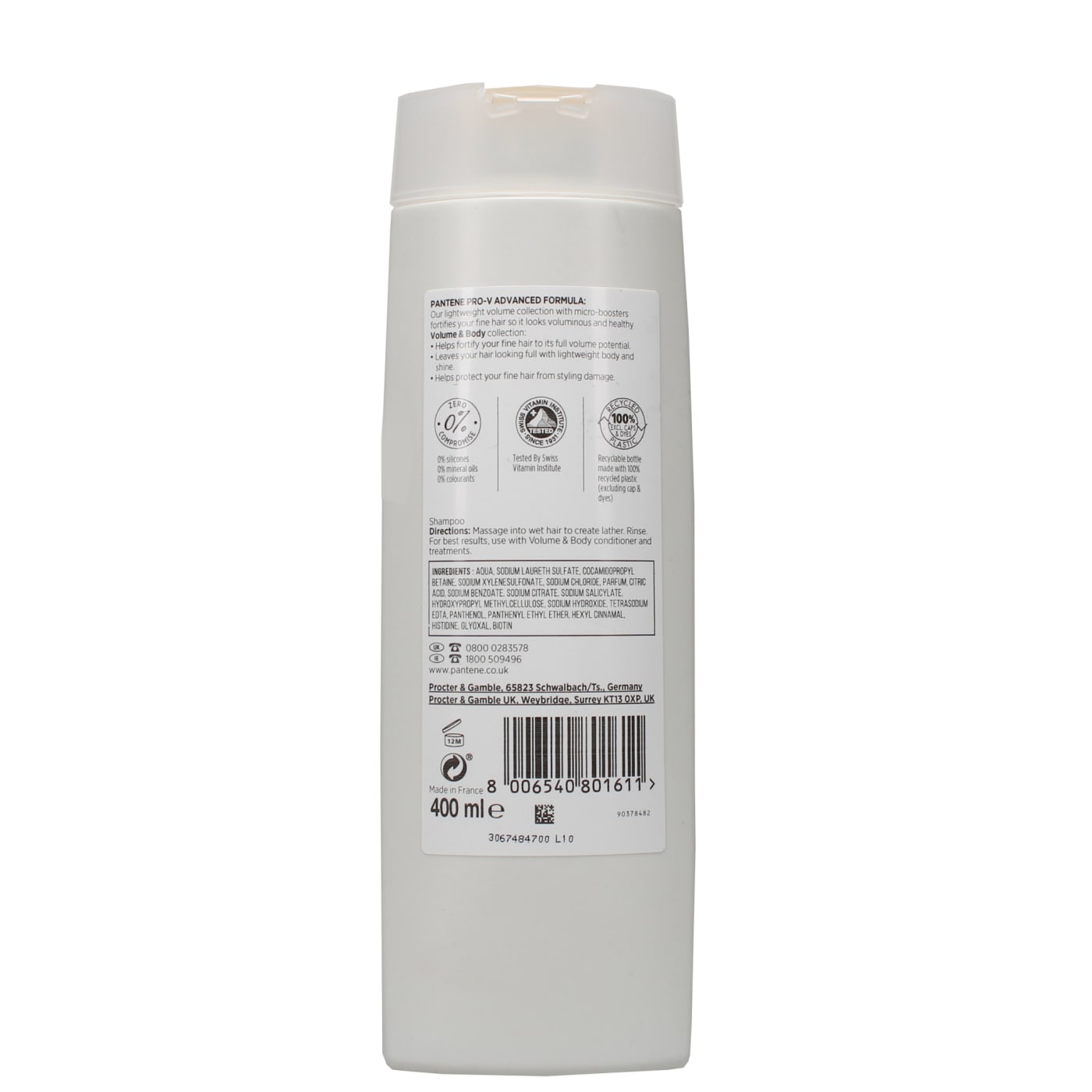 PANTENE ACTIVE 400ML S/POO VOLUME