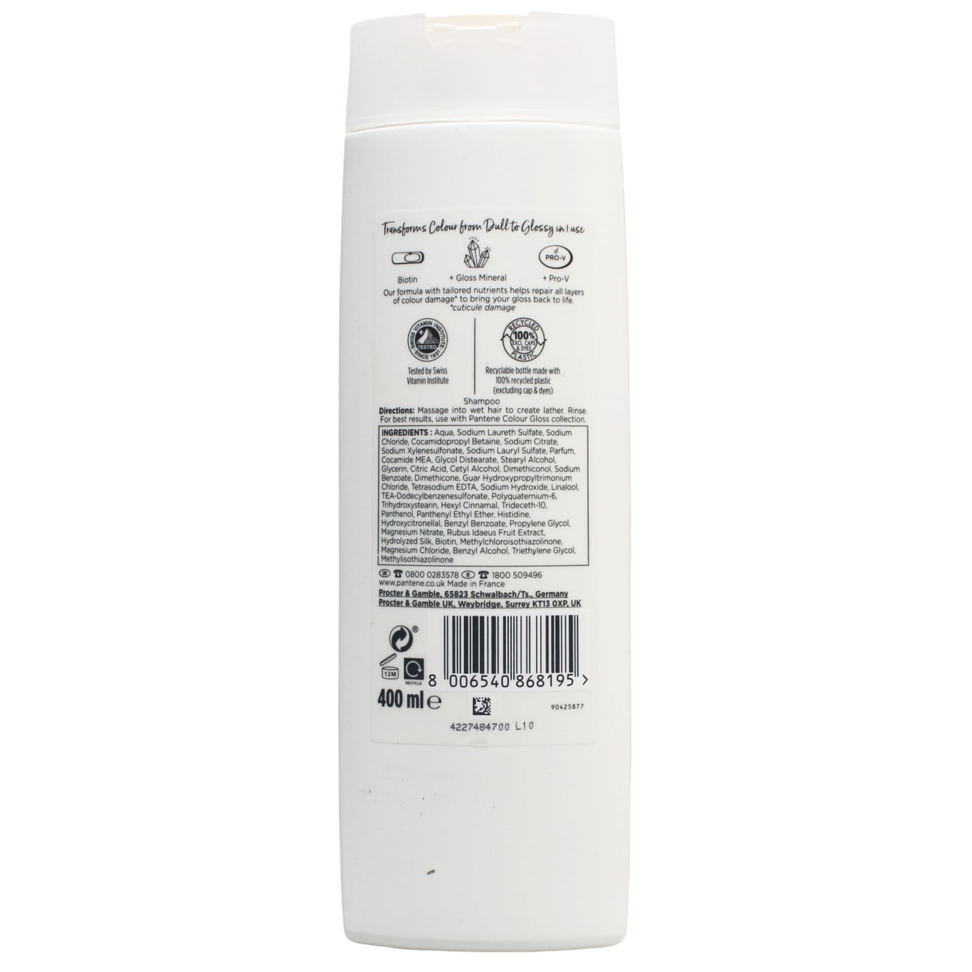 PANTENE PRO-V MIRACLE 400ML S/POO COLOUR