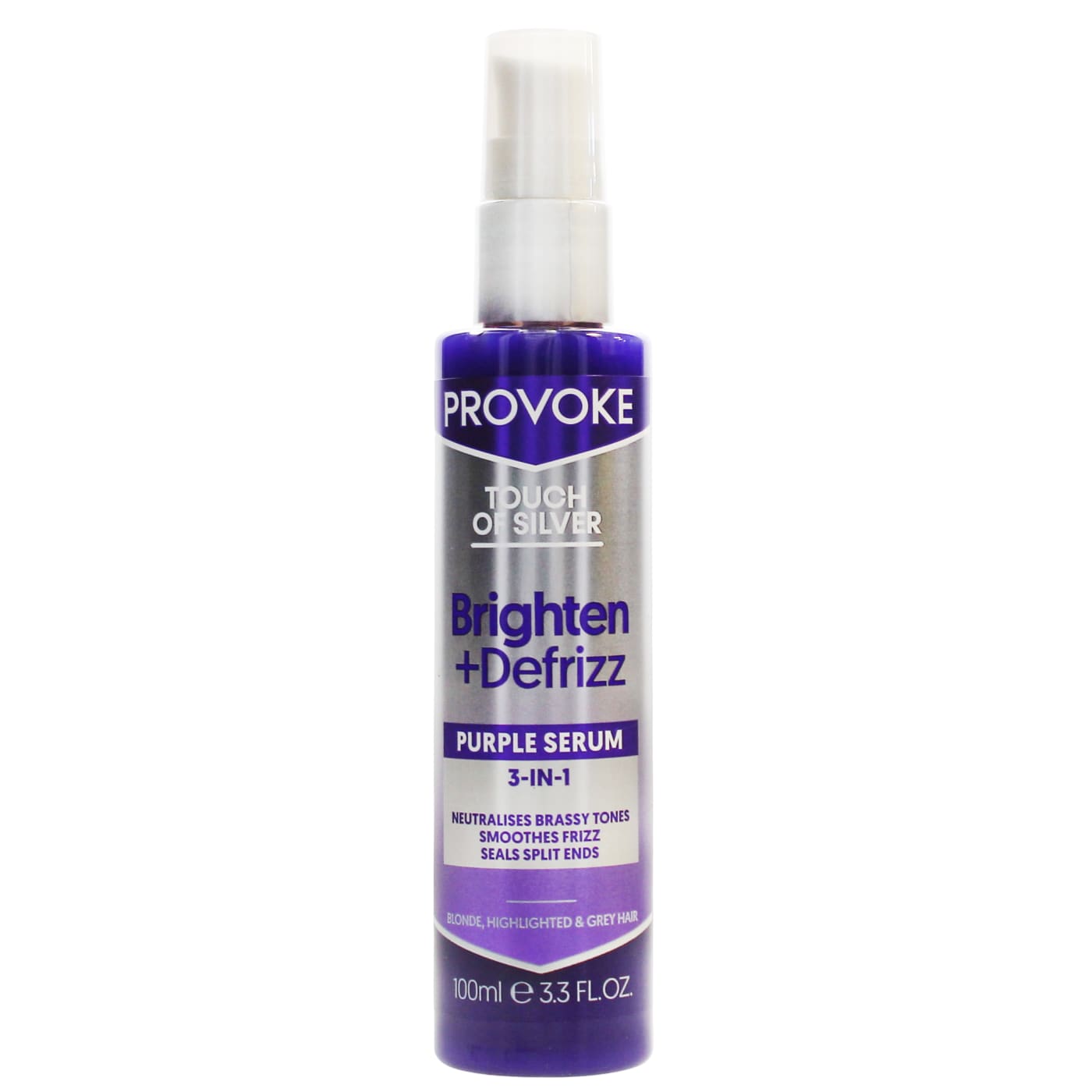 Provoke 100ml Brighten & Defrizz Purple Serum