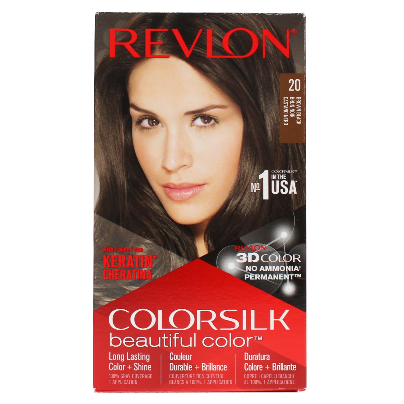 REVLON COLORSILK BLACK BROWN 20