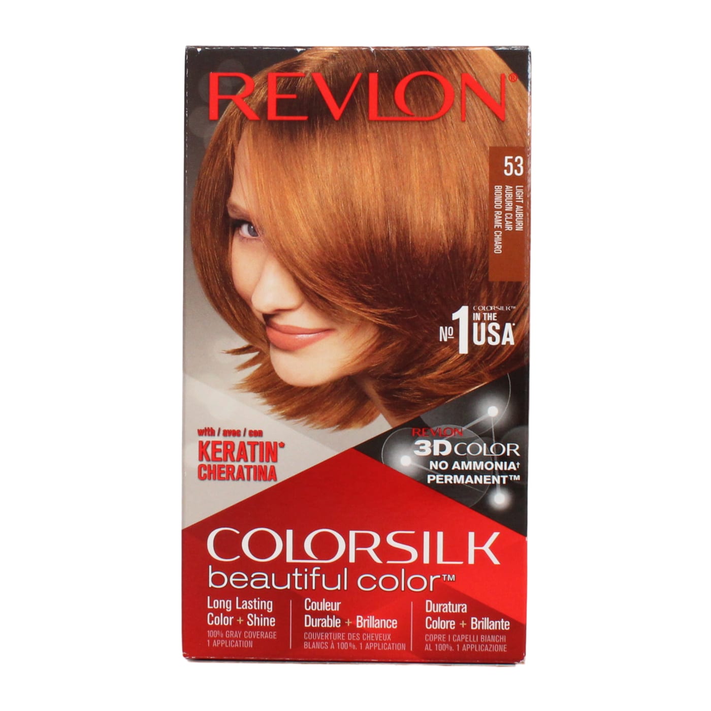 REVLON COLORSILK LIGHT AUBURN 53