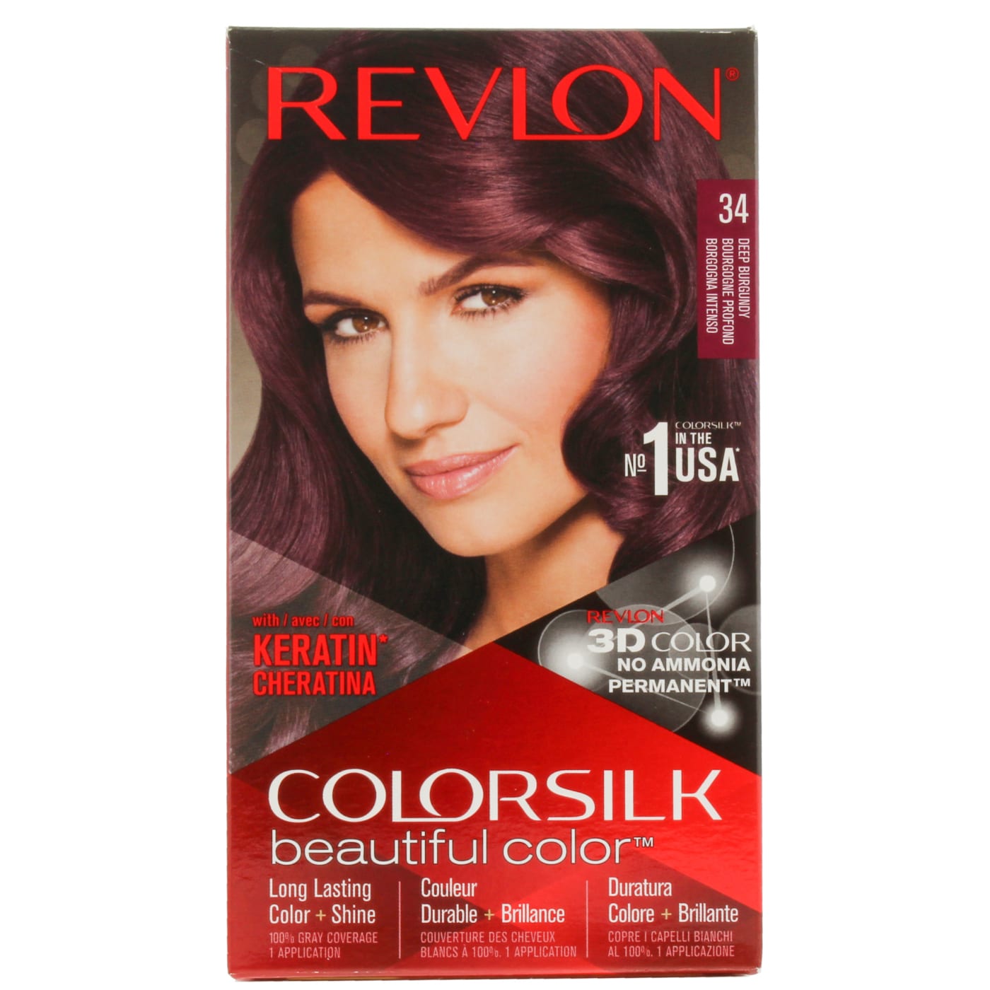 REVLON COLORSILK DEEP BURGUNDY 34