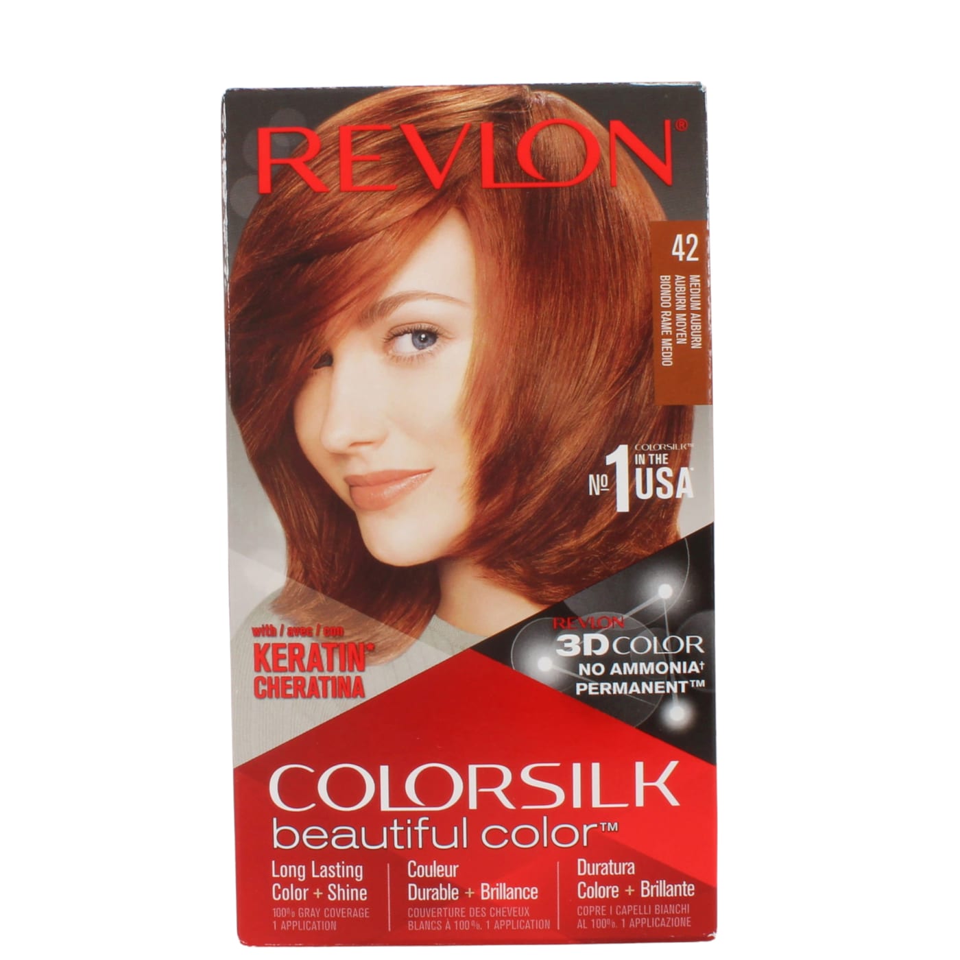 REVLON COLORSILK MEDIUM AUBURN 42