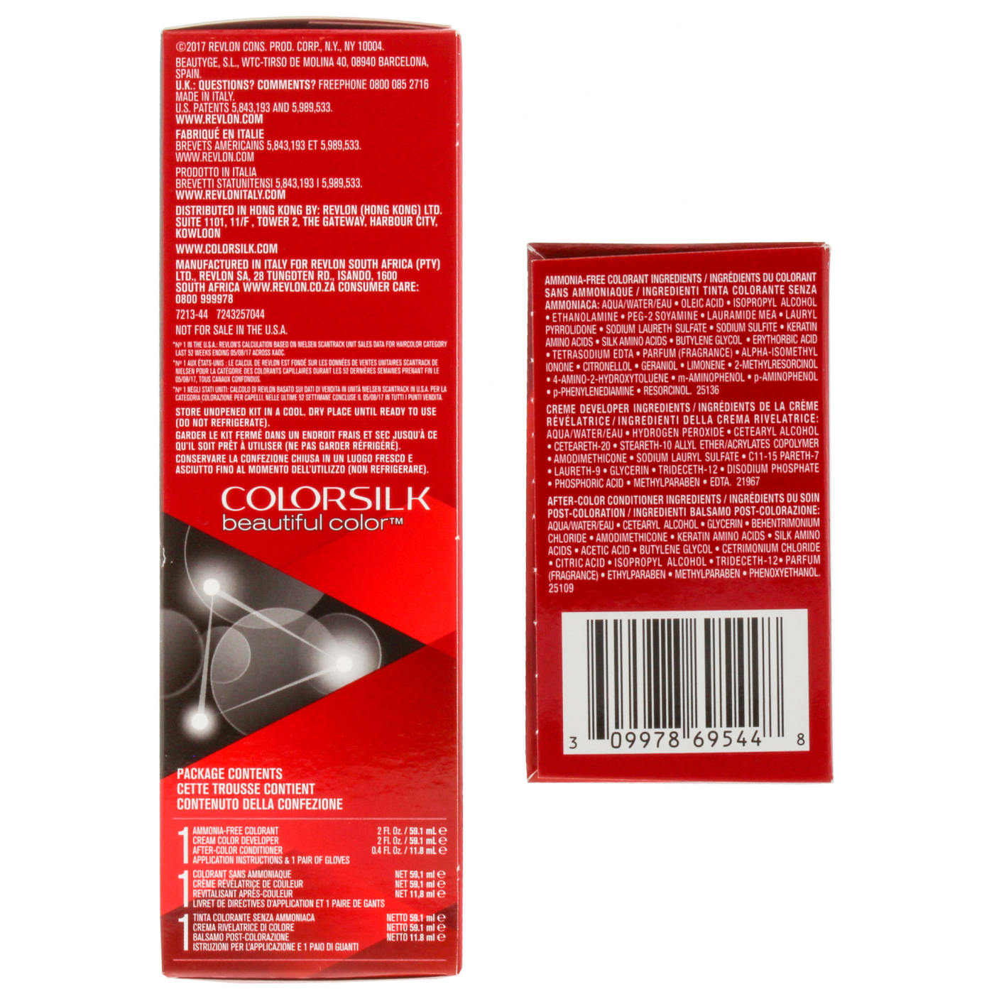 REVLON COLORSILK MEDIUM RED BROWN 44