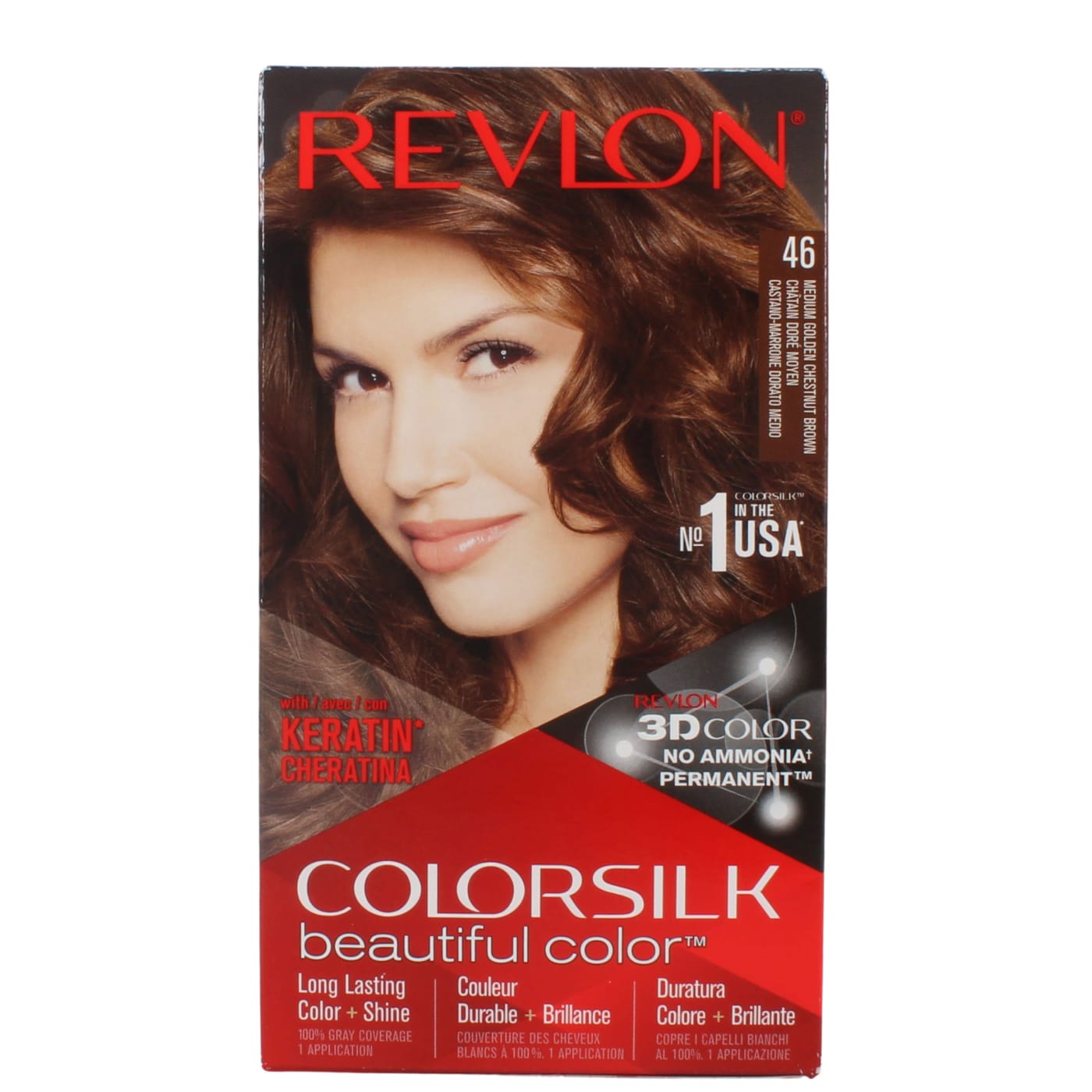 REVLON COLORSILK MED GOLDEN NUT BROWN 46