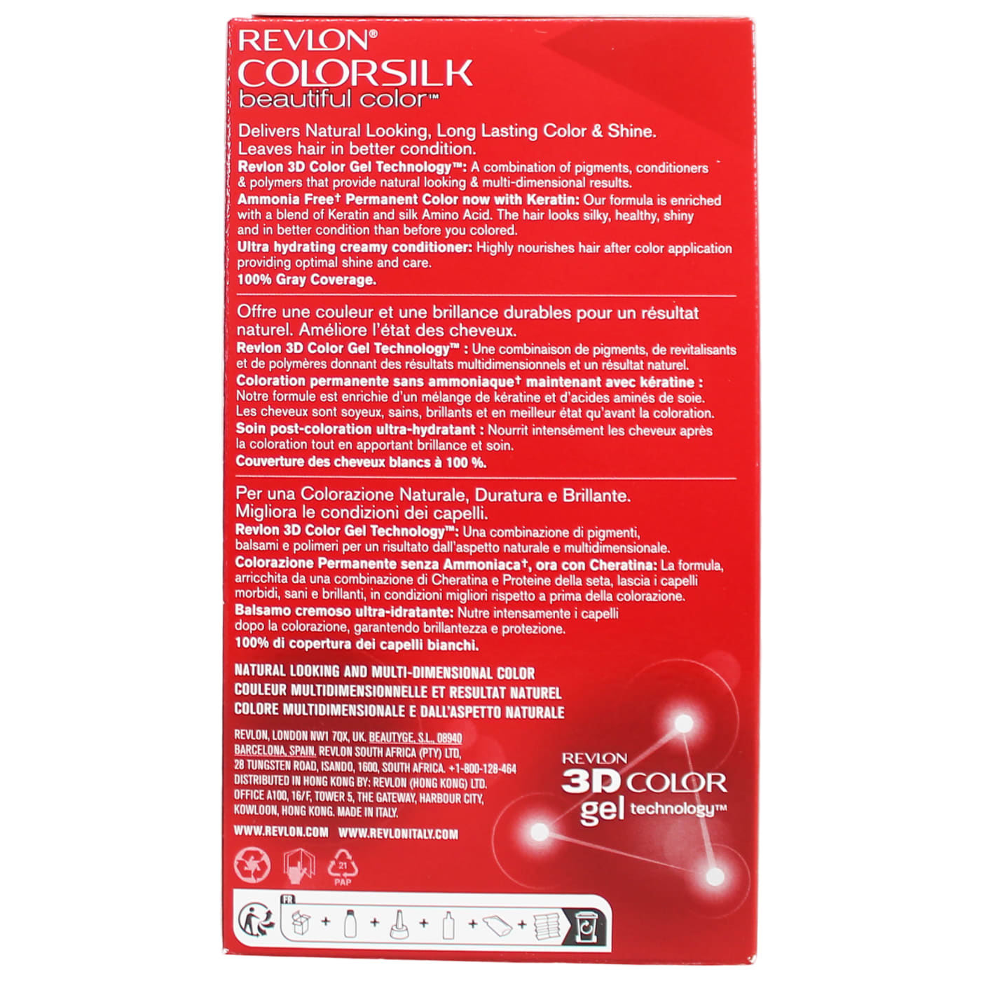 Revlon Colorsilk Permanent Hair Colour Auburn Brown 49