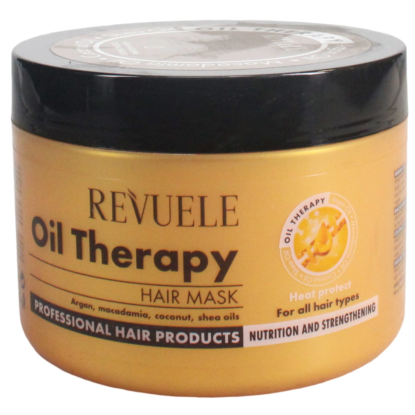 Revuele 500ml Hair Mask Oil Therapy With Argan Oil, Macadamia, Coconut And Shea Butter