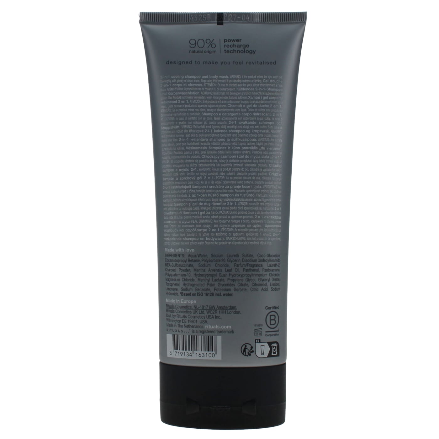 RITUALS SPORT 200ML 2IN1 S/POO&B/WASH