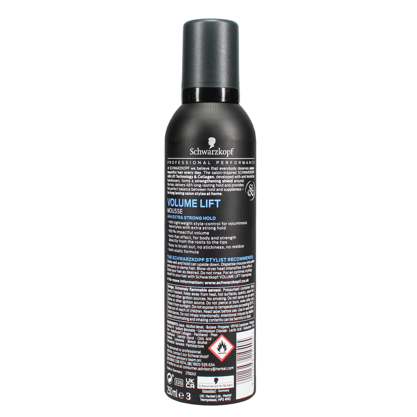 Schwarzkopf 250ml Mousse Volume Lift