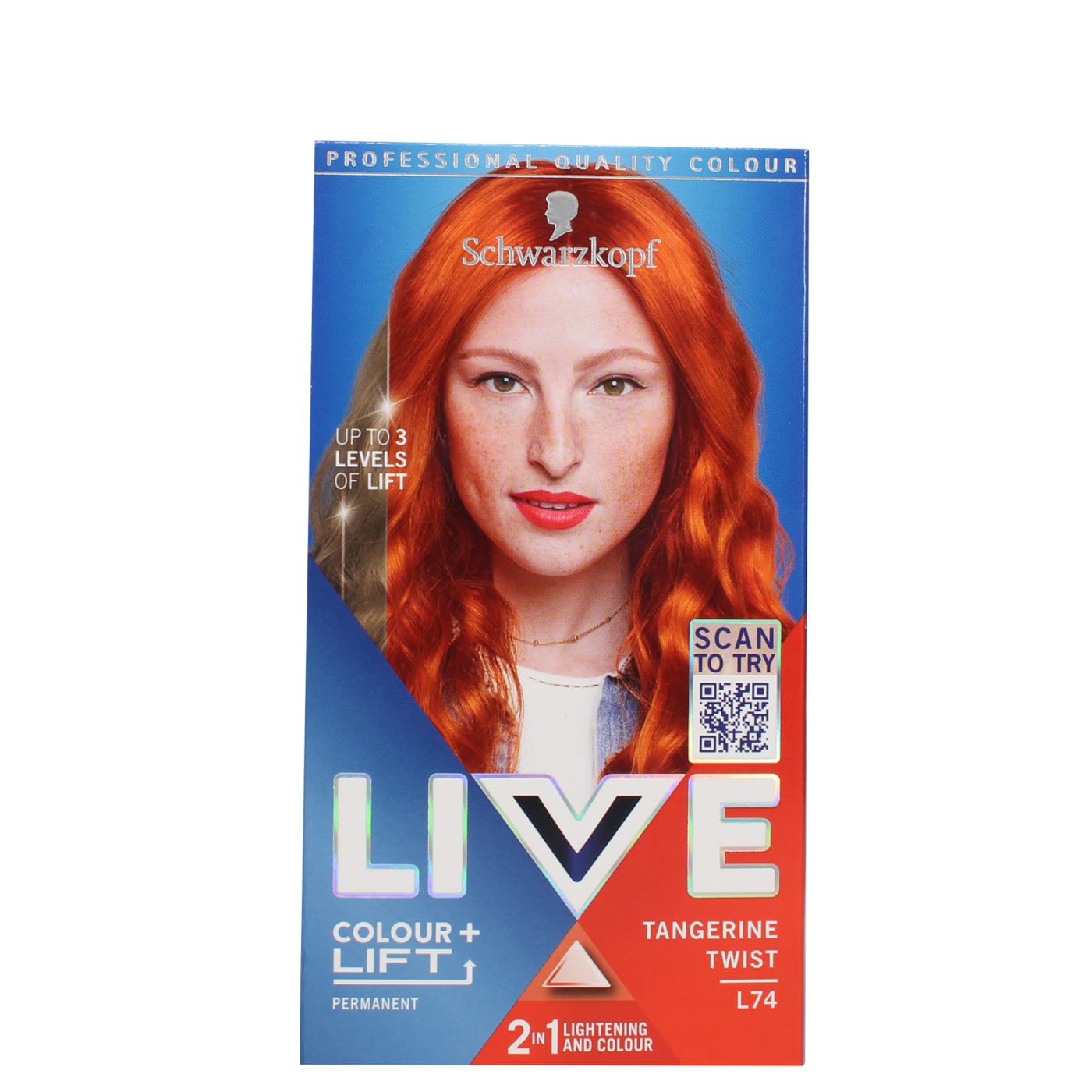 Schwarzkopf Live Colour & Lift Permanent Hair Dye Tangerine Twist L74