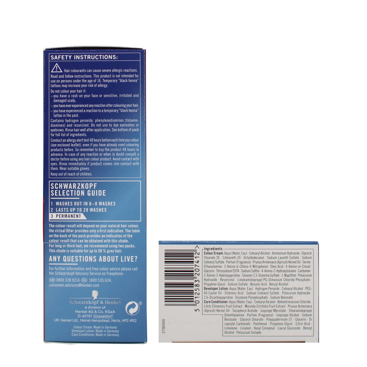 Schwarzkopf Live Colour & Lift Permanent Hair Dye Tangerine Twist L74