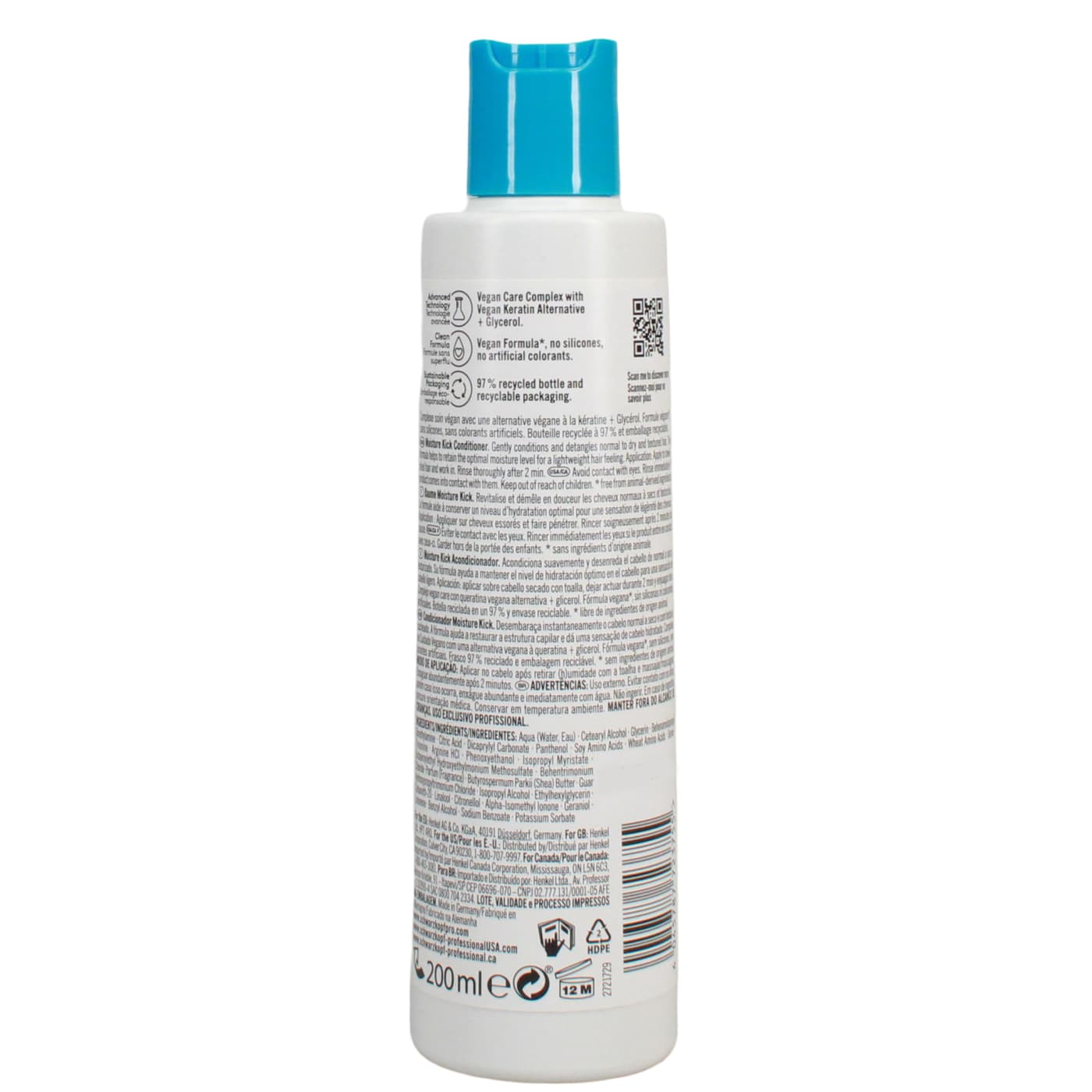 SCHWARZKOPF BONA 200ML COND MOISTURE