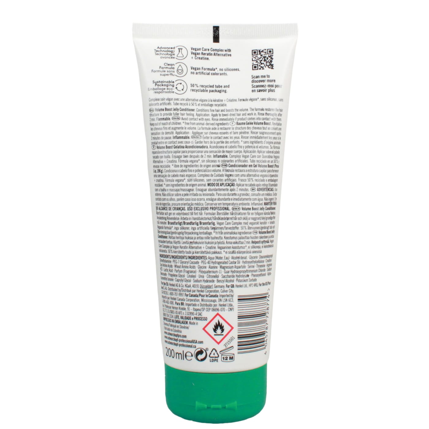 SCHWARZKOPF BONA 200ML COND JELLY VOLUME