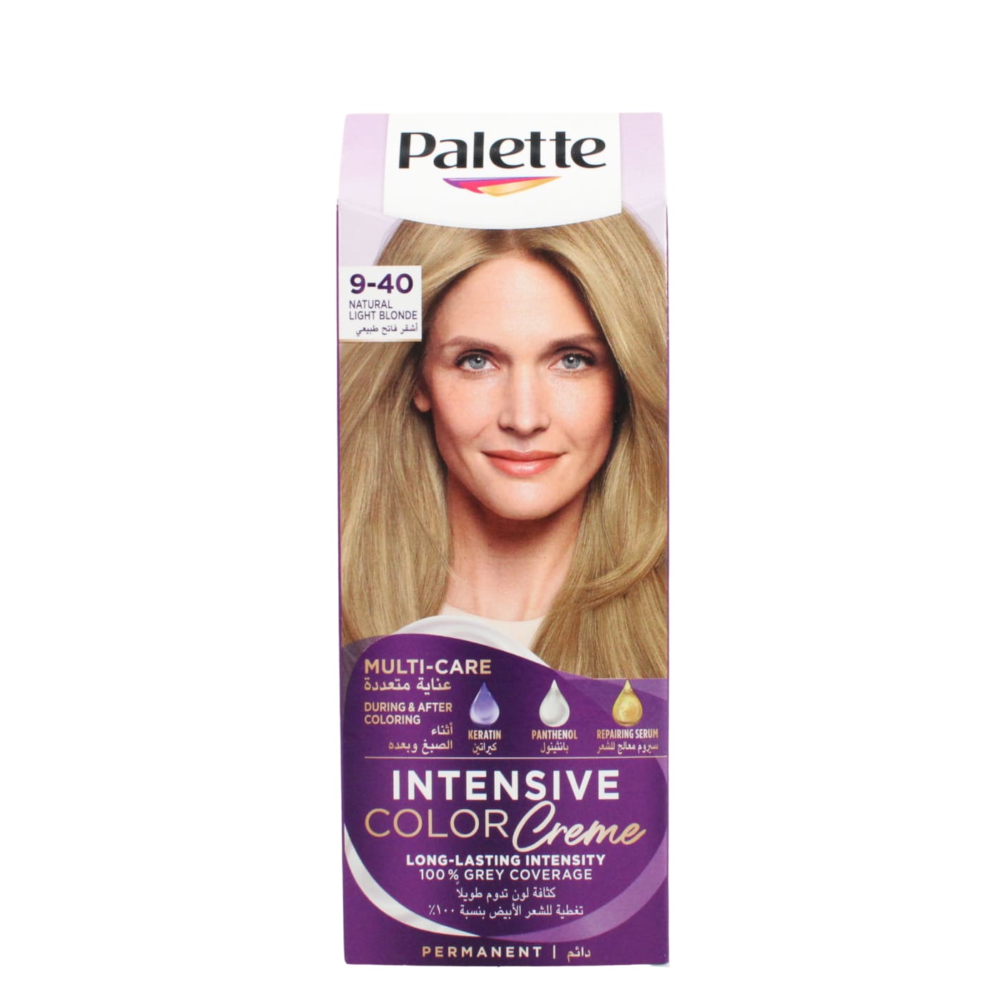 Schwarzkopf Palette Intensive Colour Cream Hair Dye Natural Light Blonde 9-40