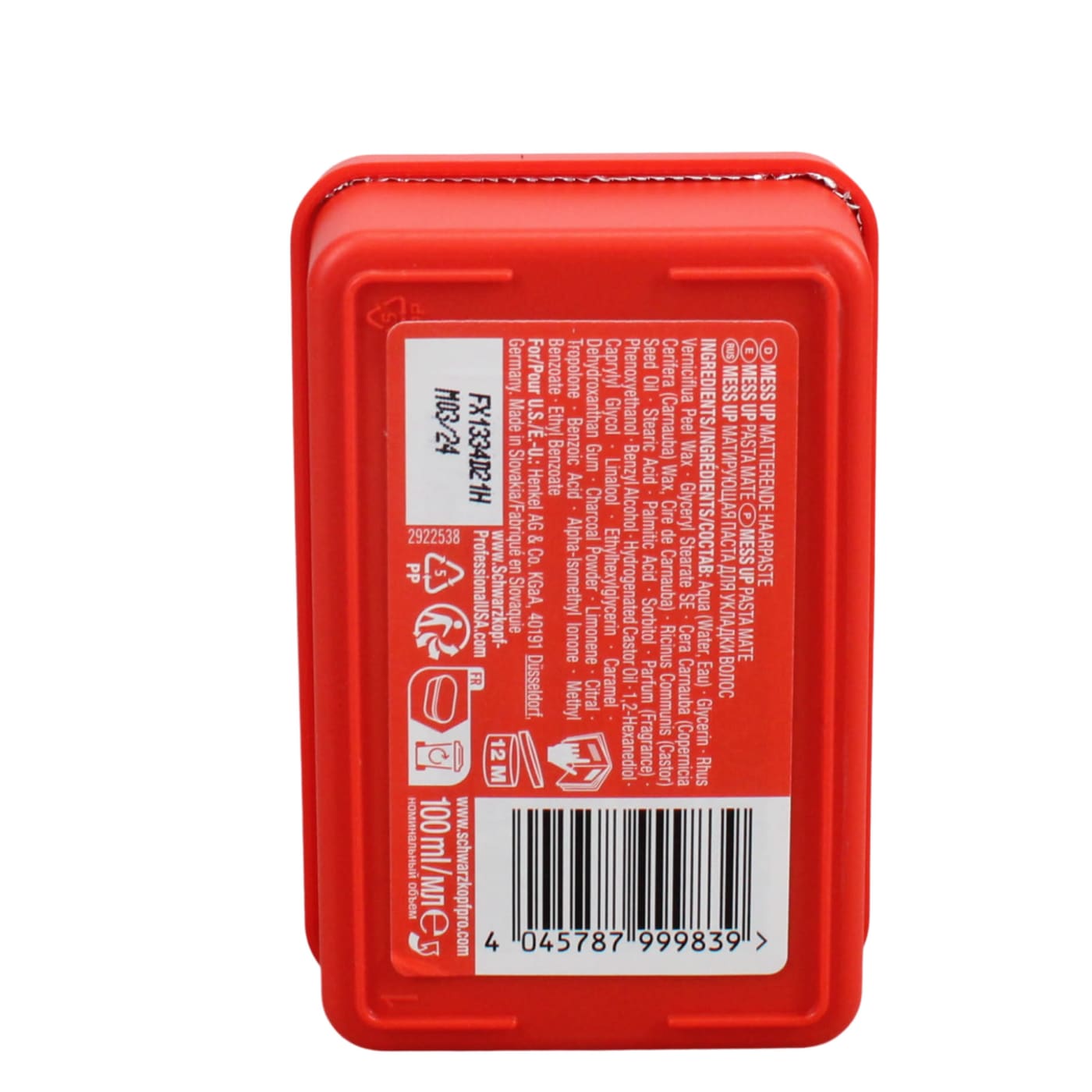 SCHWARZKOPF OSIS 100ML MESS PASTE 12/27