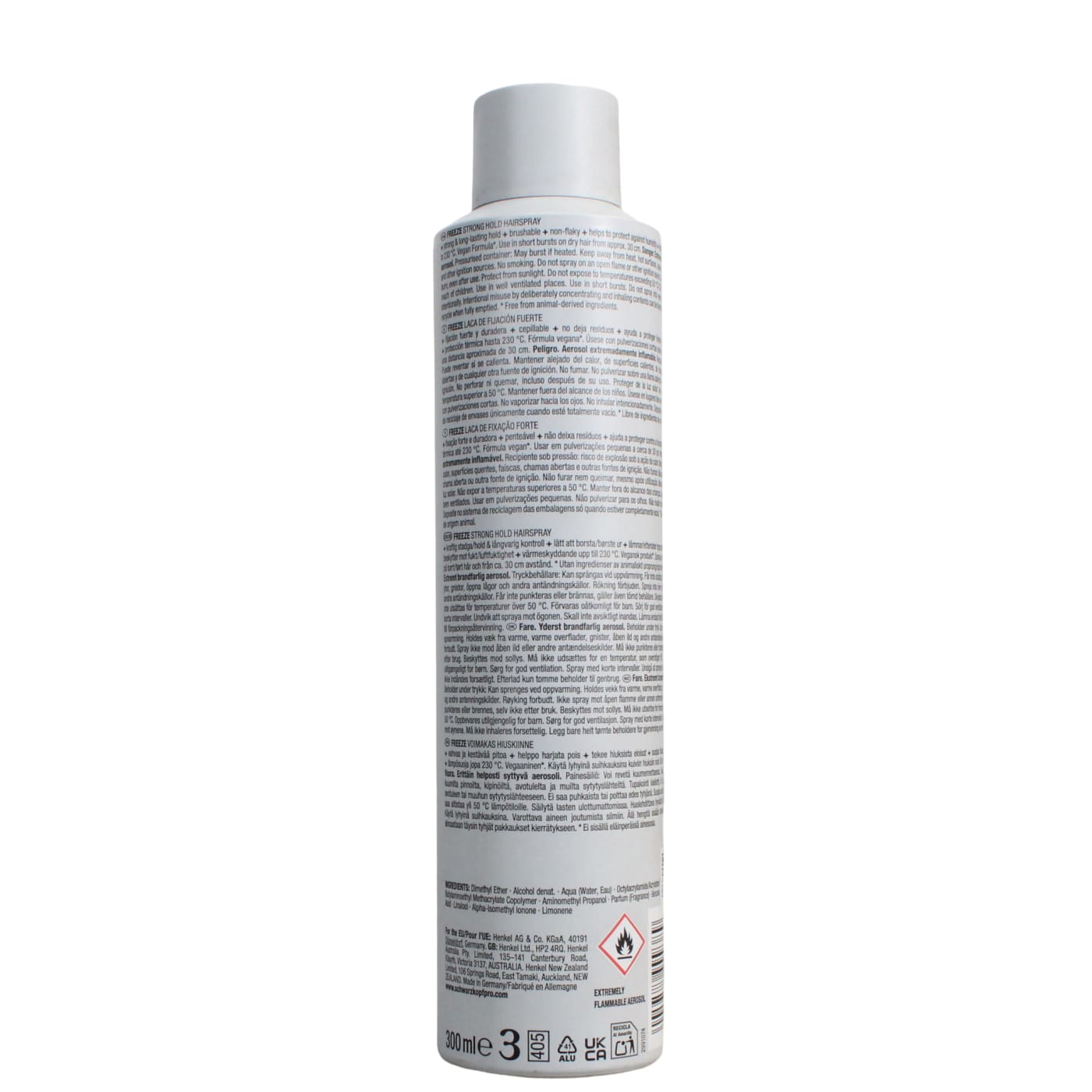 SCHWARZKOPF OSIS 300ML FREEZE SPRY 07/27