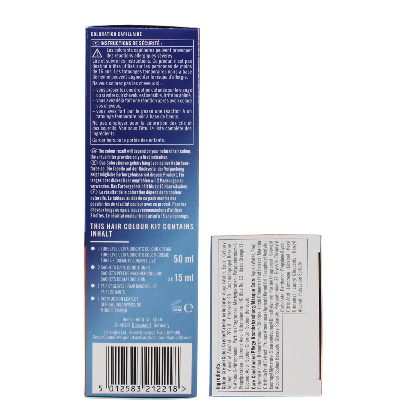 Schwarzkopf Live Semi-Permanent Hair Dye Vibrant Orange 085