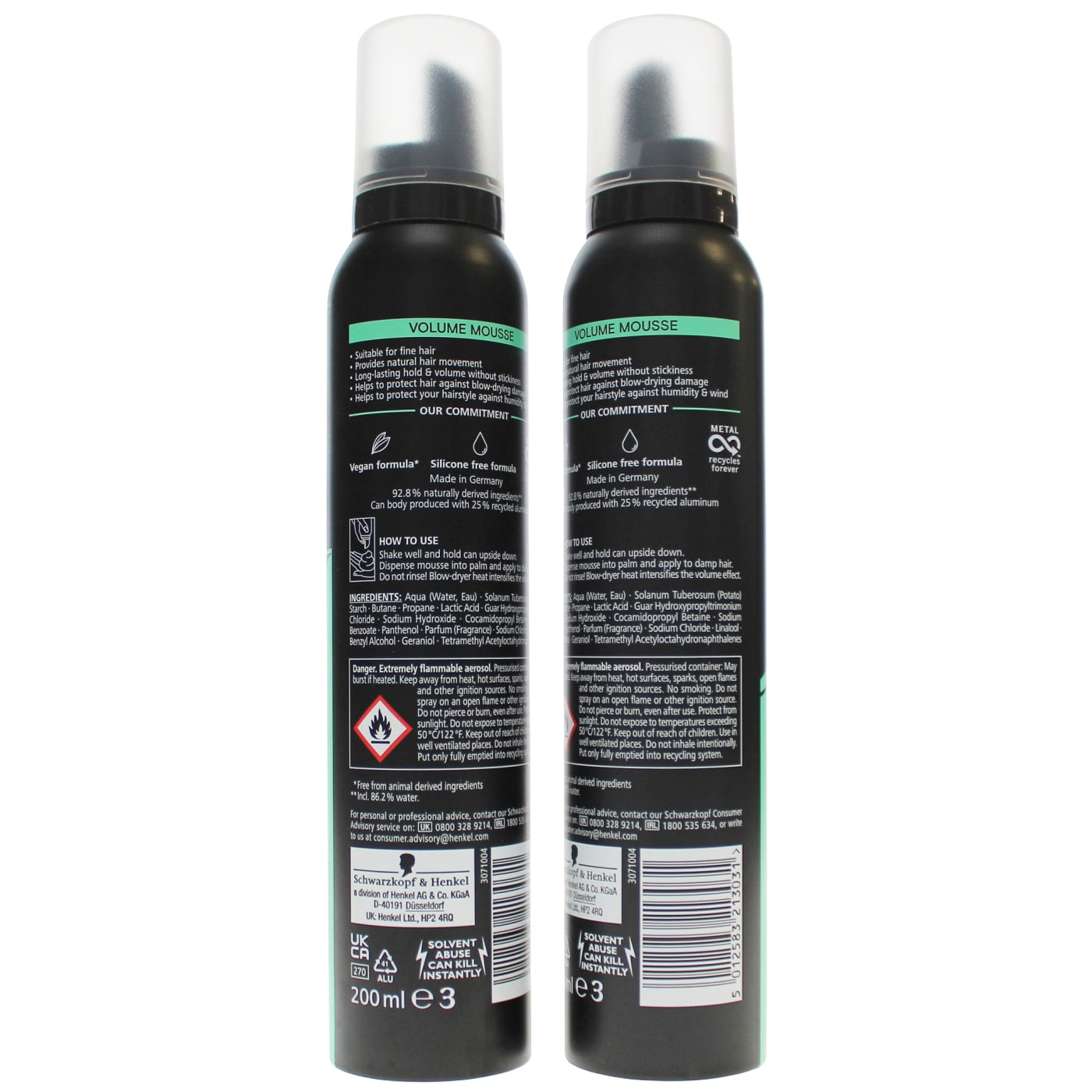 Schwarzkopf 200ml Volume Mousse For Fine Hair