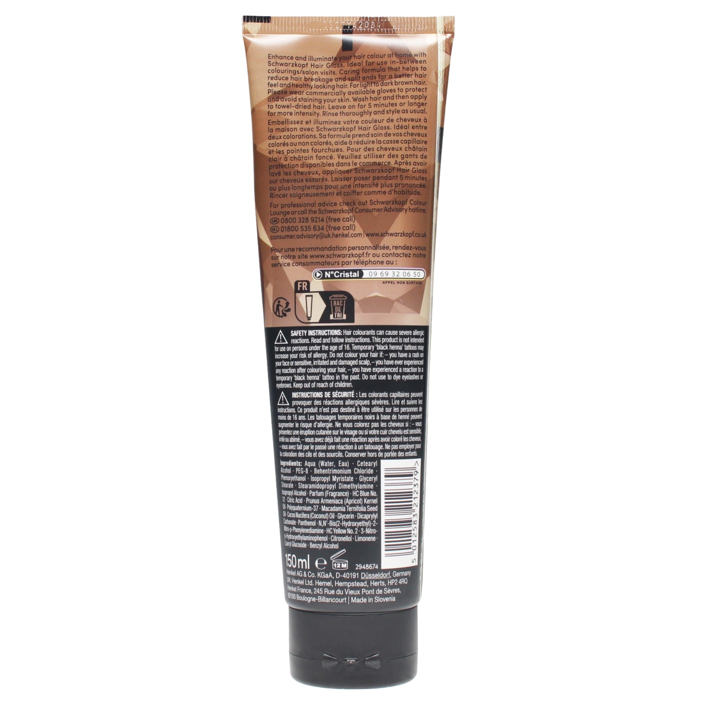 SCHWARZKOPF HAIR GLOSS 150ML T/MENT