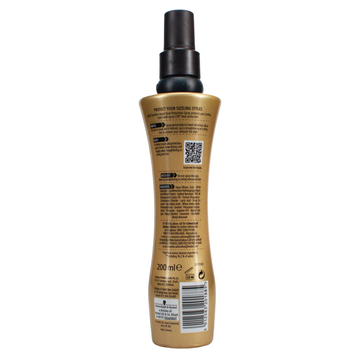Schwarzkopf Got2b 200ml Guardian Angel Heat Protection Spray