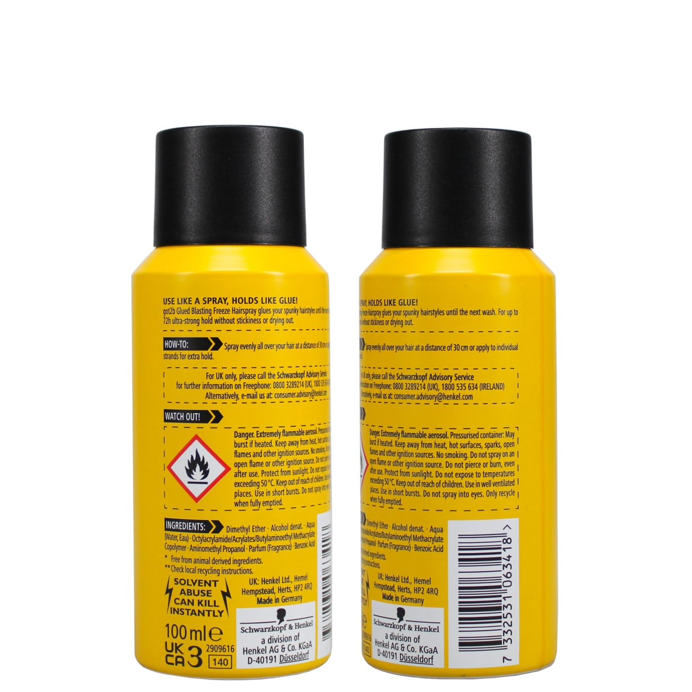 SCHWARZKOPF GOT2B 100ML FREEZE SPRAY