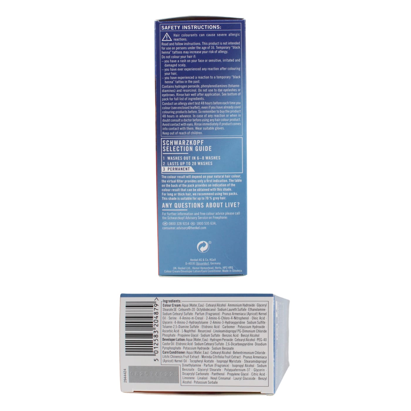 SCHWARZKOPF LIVE INTENSE COLOUR HAIR DYE PERMANENT MANGO TWIST 030