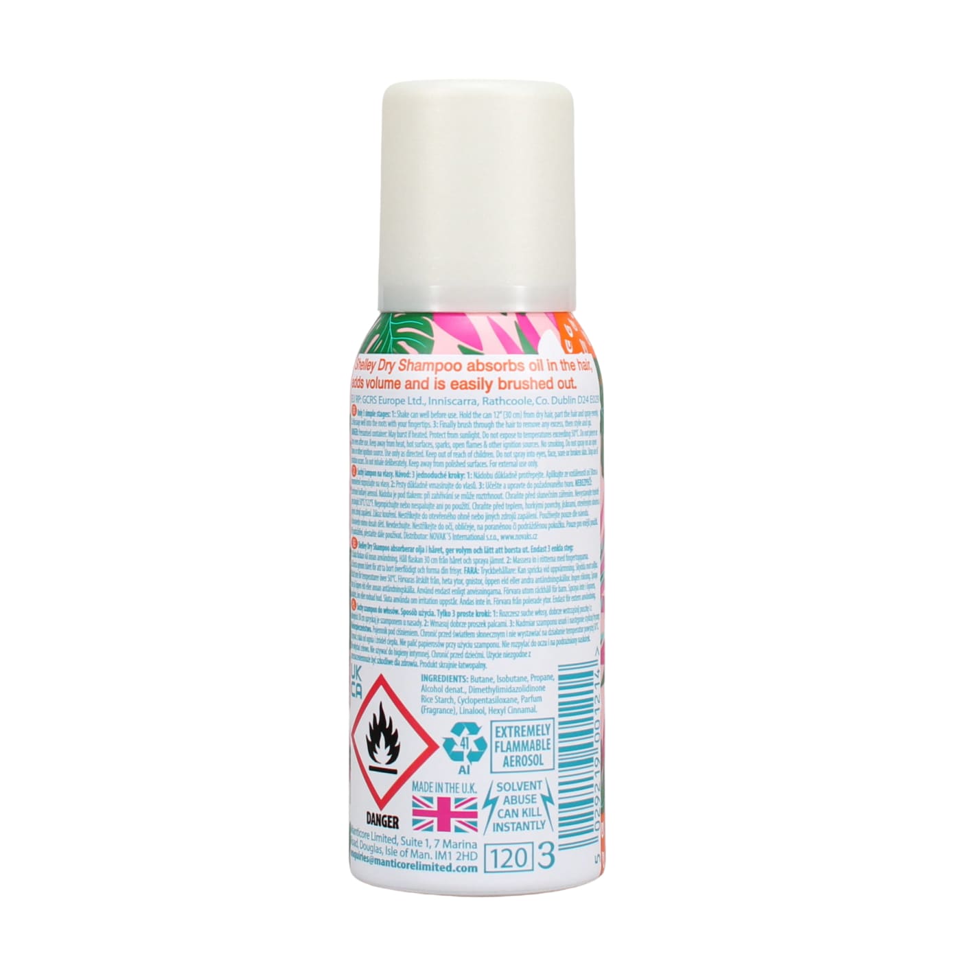SHELLEY 100ML DRY S/POO TROPICAL 06/27