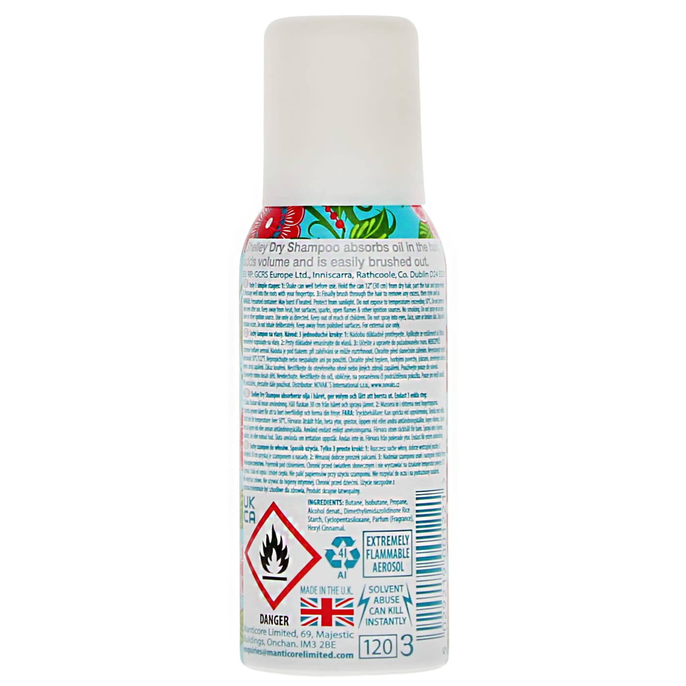 SHELLEY 100ML DRY S/POO FLORAL 11/26