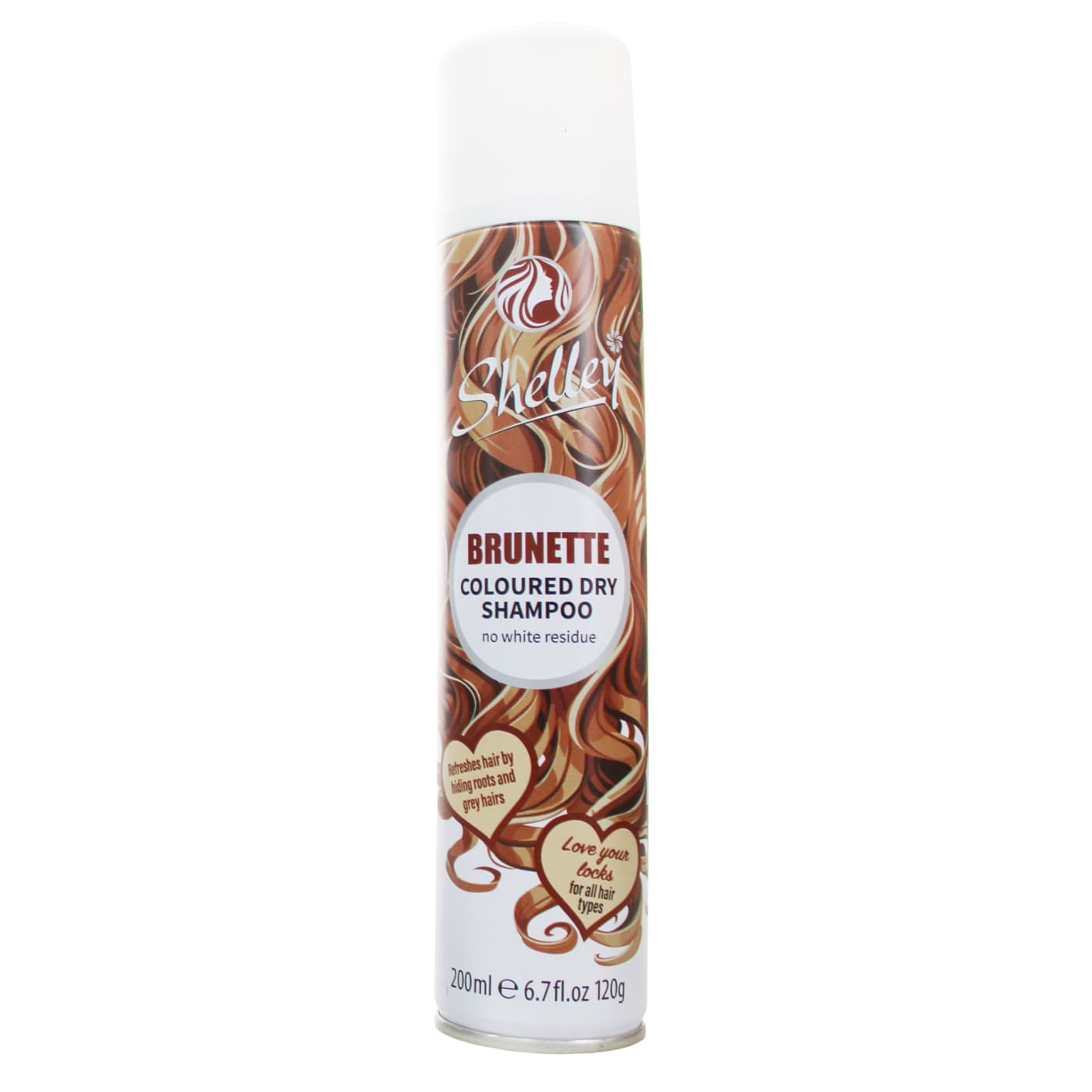 Shelley 200ml Coloured Dry Shampoo Brunette