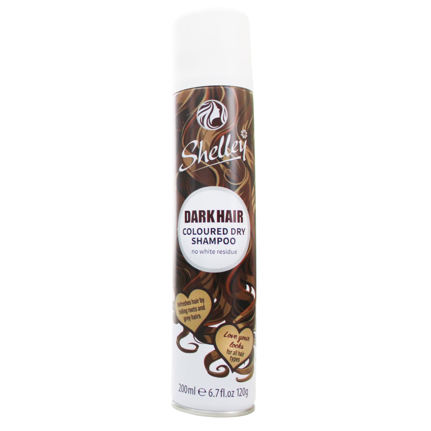 Shelley 200ml Coloured Dry Shampoo Dark Hair