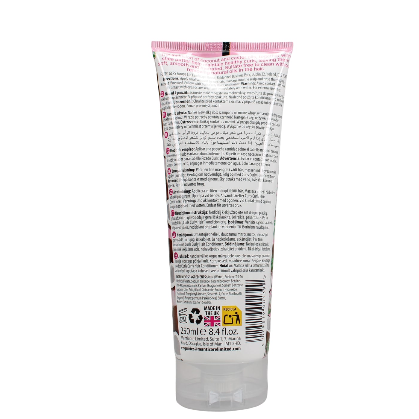 Shelley Curls 250ml Shampoo Shea Butter & Coconut